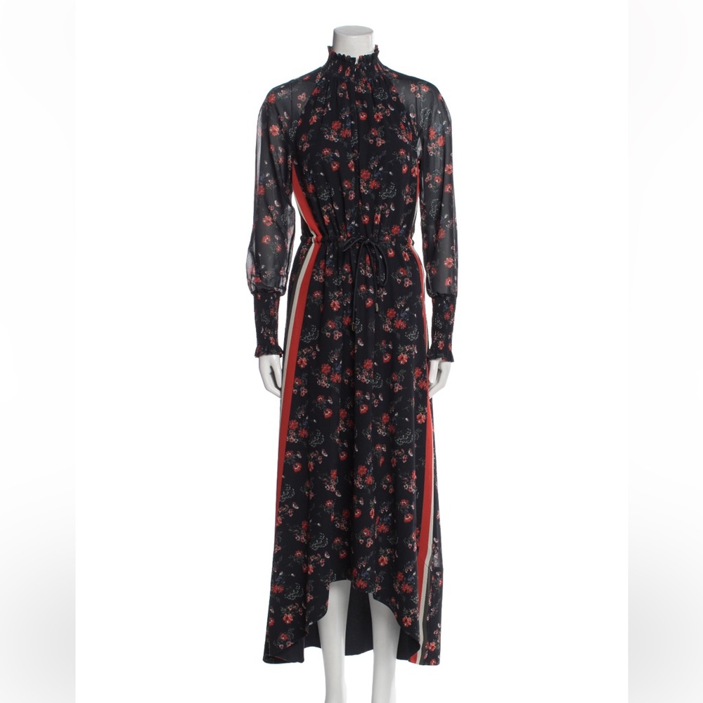 ME+EM floral print long dress